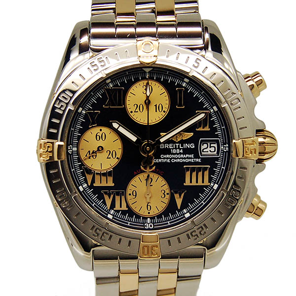 ブライトリング　BREITLING　クロノコックピット　ビコロ　B13358　ブラックローマ　39mm　USED　中古