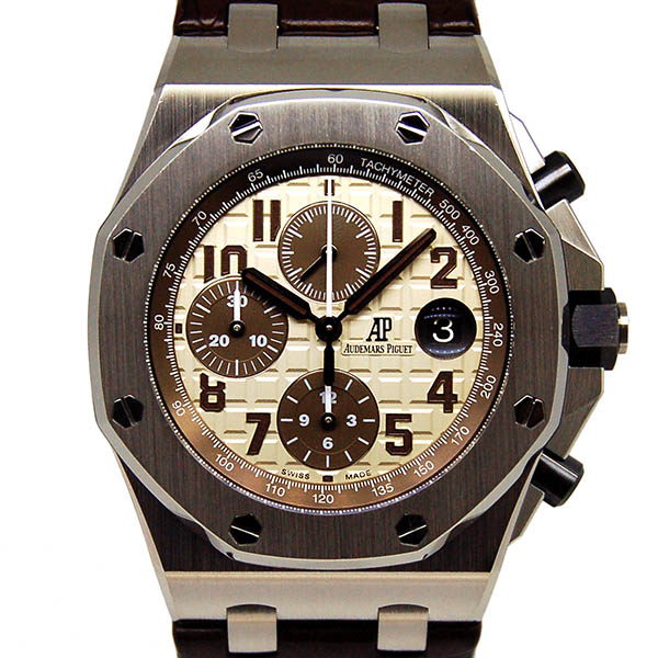 オーデマ・ピゲ　AUDEMARS PIGUET　ロイヤルオーク　オフショアクロノ　26470ST.OO.A801CR.01　革ベルト　USED　中古