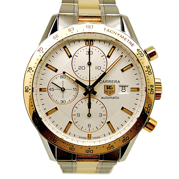 タグホイヤー　TAG HEUER　カレラ タキメーター クロノグラフ　CV2050.BD0789　SS×GP　41mm　USED　中古
