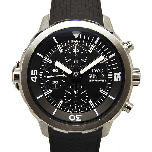IWC　アクアタイマー  クロノグラフ　IW376803　ブラック　ラバー　44mm　USED　中古