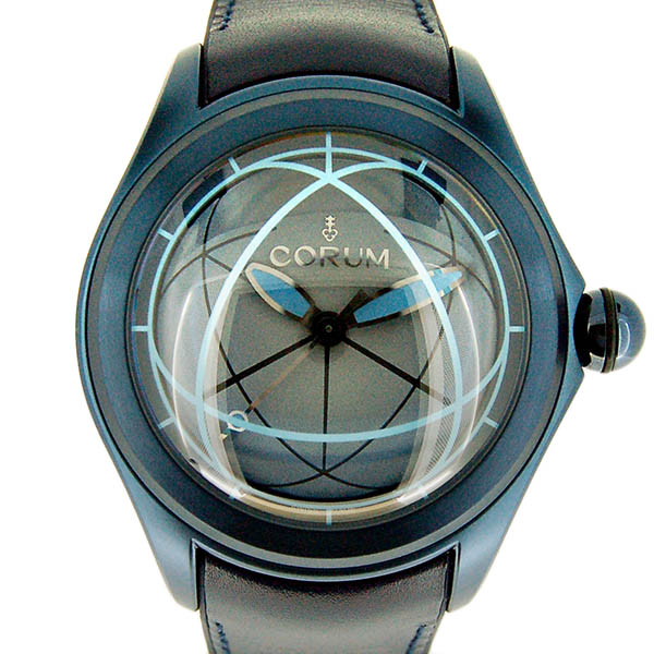 コルム　CORUM　バブル オプティカルアート リミテッド　082.312.98/0063 OP02 R　ブルー　世界350本限定　USED　中古