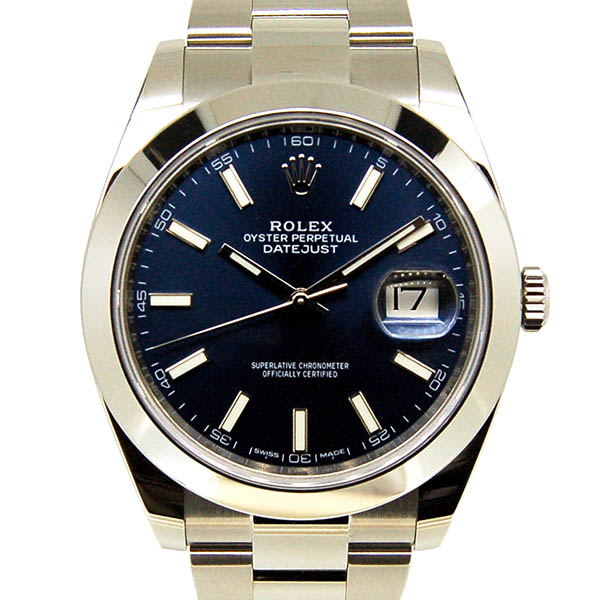 ロレックス　ROLEX　デイトジャスト41　126300　メンズ　ブルー　国内正規　未使用品