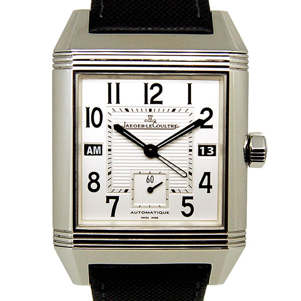 ジャガールクルト　Jaeger LeCoultre　レベルソ　スクアドラ　ホームタイム　Q7008420　SS　自動巻　革ベルト　USED　中古