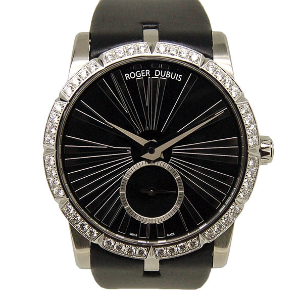 ロジェ・デュブイ　ROGER DUBUIS　エクスカリバー レディ オートマティック　RDDBEX0278(EX36-821-90-10-09R01-F)　SS　36mm　ブラック　ベゼルダイヤ　USED　中古