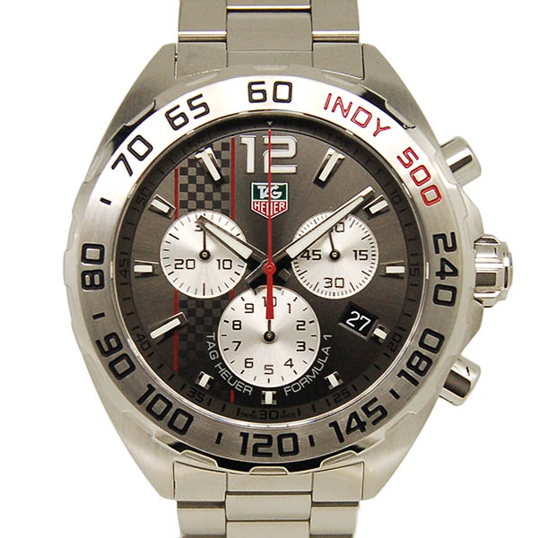 タグホイヤー　TAG HEUER　フォーミュラ1 クロノグラフ インディ500　CAZ1114.BA0877　世界3000本限定　アンスラサイト　42mm　クォーツ　USED　中古