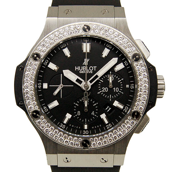 ウブロ　HUBLOT　ビッグバンエボリューション ダイヤモンドベゼル　301.SX.1170.RX.1104　ラバーベルト　44mm　USED　中古