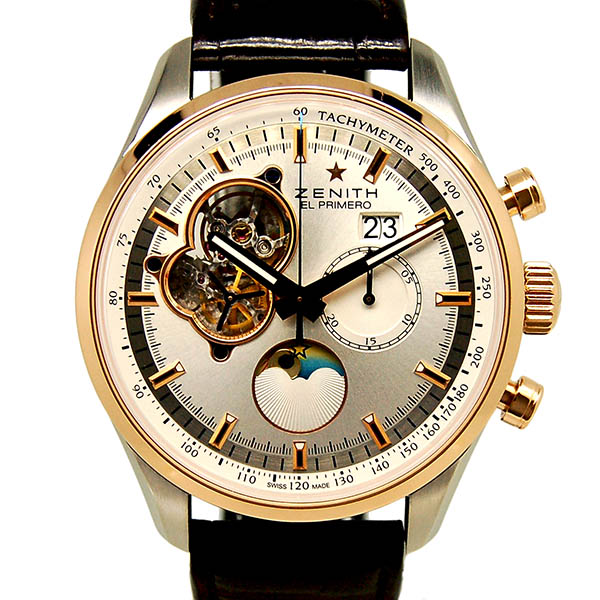 ゼニス　ZENITH　クロノマスター　グランドデイト　ムーンフェイズ　51.2160.4047/01.C713　45mm　USED　中古
