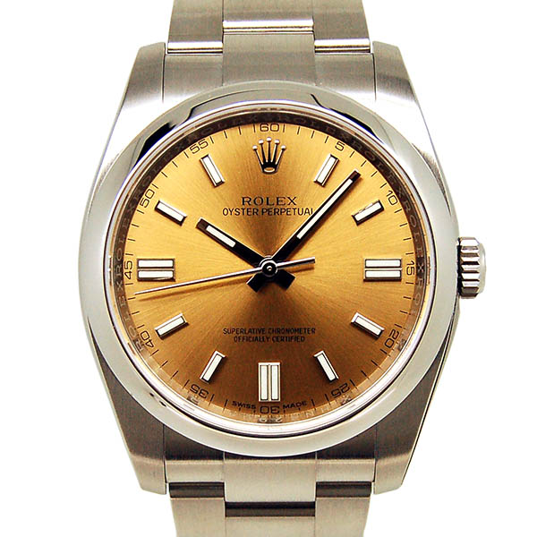 ロレックス　ROLEX　オイスターパーペチュアル　116000　ホワイトグレープ　36mm　SS　メンズ　国内正規　未使用品
