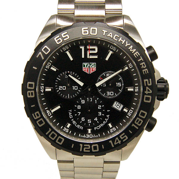 タグホイヤー　TAG HEUER　フォーミュラ1　クロノグラフ　CAZ1010.BA0842　クォーツ　ブラック　USED　中古