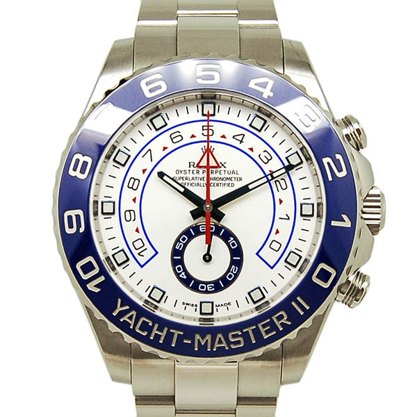 ロレックス　ROLEX　ヨットマスター2　116680　メンズ　SS　44mm　ホワイト　USED　中古