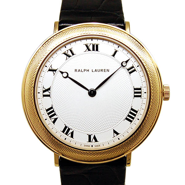 ラルフローレン　RALPH LAUREN　スリム クラシック　RLR0111700　42mm　手巻き　18KRG　ブラック　USED　中古