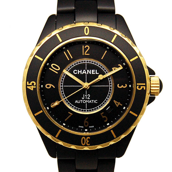 シャネル　CHANEL　J12 キャリバー3125 フルマット　H2918　18KYG×セラミック　自動巻　42mm　USED　中古