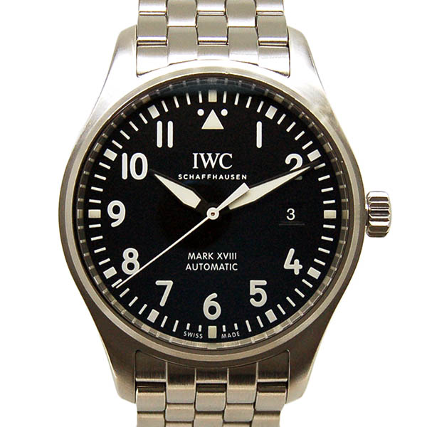 IWC　パイロットウォッチ　マーク18　IW327011　ブラック　USED　中古