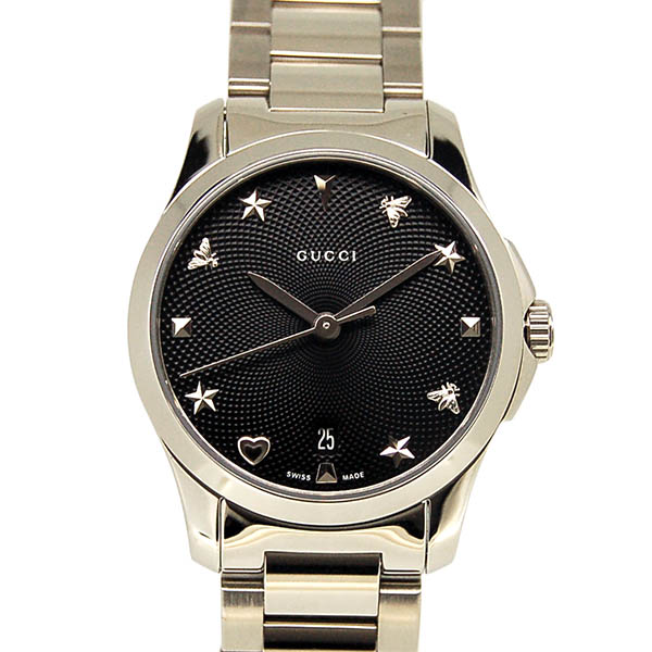 グッチ　GUCCI　Gタイムレス　YA126573　27mm　クォーツ　ブラック　新品アウトレット
