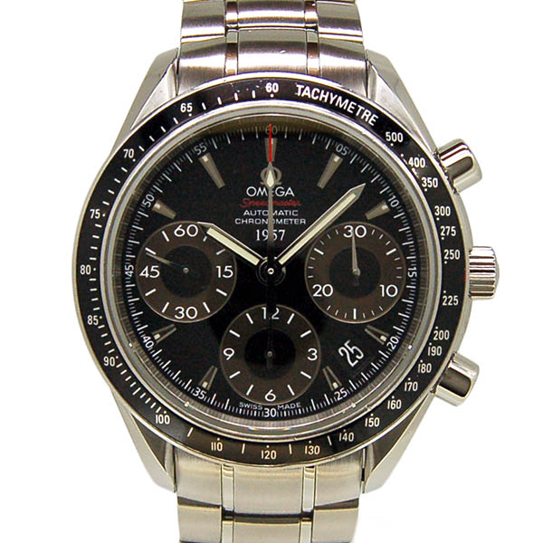 オメガ　OMEGA　スピードマスターオートマティックデイト　323.30.40.40.01.001　ブラック　日本2009本限定　40mm　USED　中古