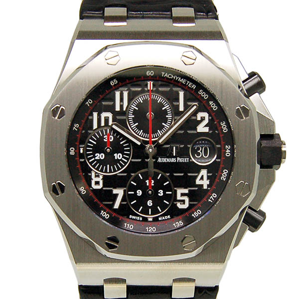オーデマ・ピゲ　AUDEMARS PIGUET　ロイヤルオーク　オフショアクロノ　26470ST.OO.A101CR.01　革ベルト　ブラック　42mm　USED　中古