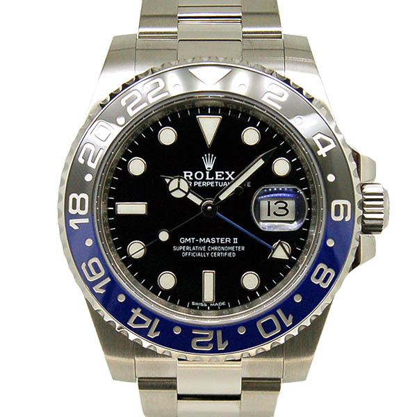 ロレックス　ROLEX　GMTマスター2　116710BLNR　40mm　青黒ベゼル　USED　中古