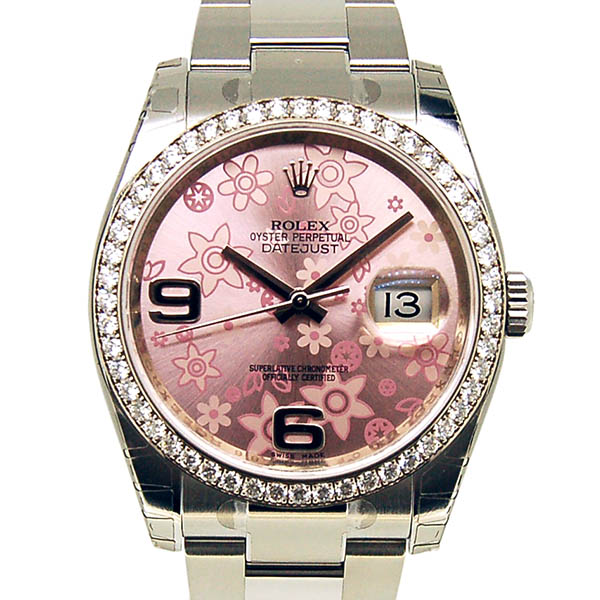 ロレックス　ROLEX　デイトジャスト　Ref.116244　ダイヤモンド　ピンクフラワー　ランダム番　未使用品