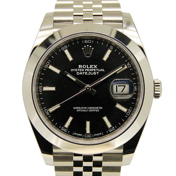 ロレックス　ROLEX　デイトジャスト41　126300　メンズ　ブラック　未使用品