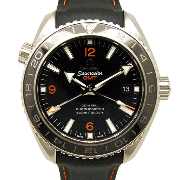 オメガ　OMEGA　プラネットオーシャンGMT　232.32.44.22.01.001　SS　ブラック　43.5mm　ラバー　未使用品
