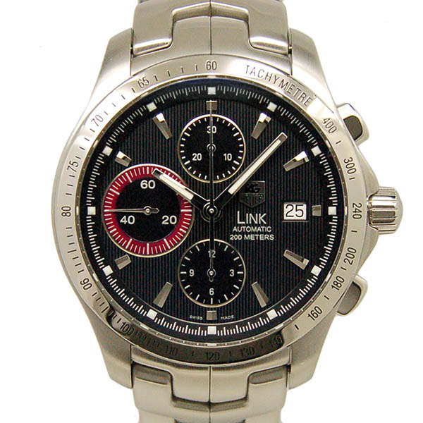 タグホイヤー　TAG HEUER　リンク クロノグラフ　CJF211L.BA0594　ブラック　SS　150本限定　USED　中古