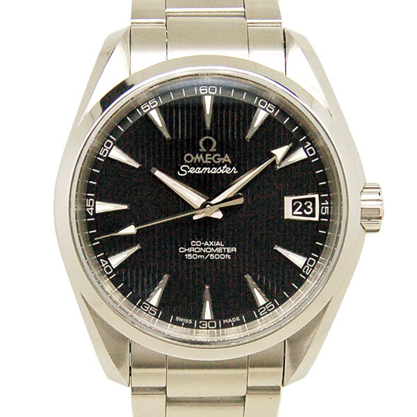 オメガ　OMEGA　シーマスター　アクアテラ　231.10.39.21.01.001　メンズ　38,5mm　SS　ブラック　USED　中古