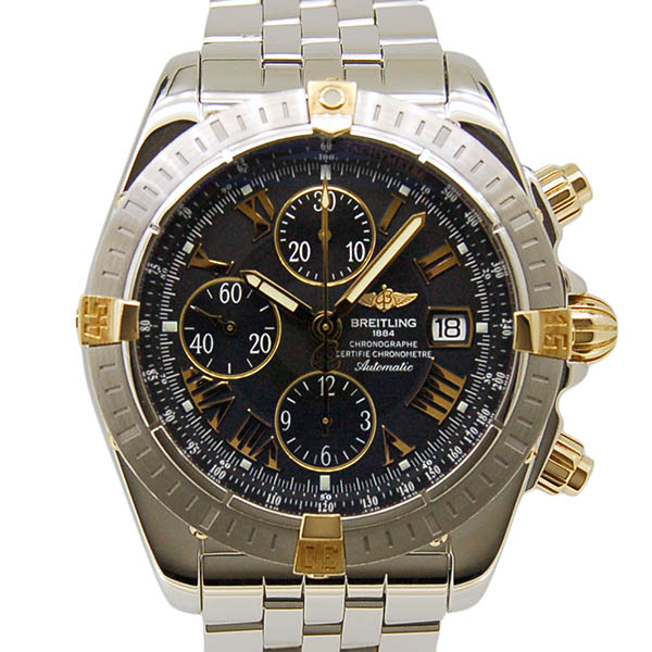 ブライトリング　BREITLING　クロノマットエボリューション　ビコロ　B156B18PA B13356　ブラックローマ　43,7mm　USED　中古