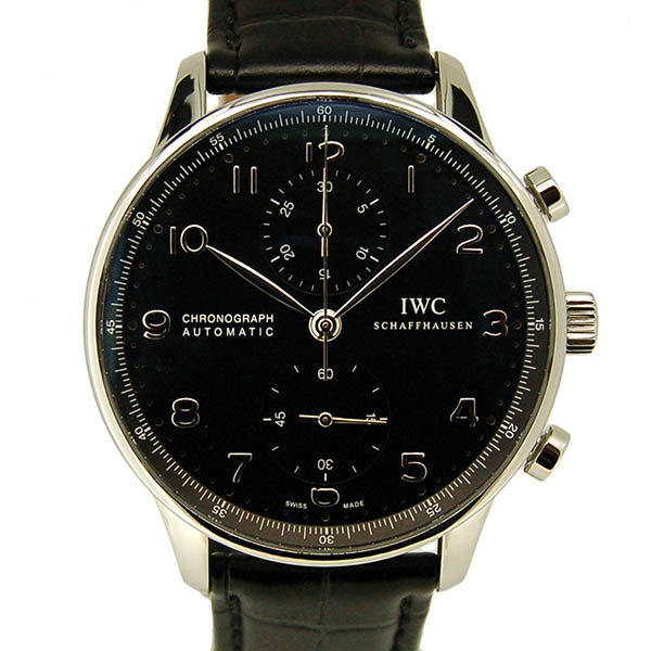 IWC　ポルトギーゼ　クロノグラフ　IW371447　ブラック　41mm　USED　中古