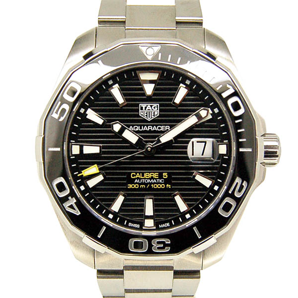 タグホイヤー　TAG HEUER　アクアレーサー　キャリバー5　WAY201A.BA0927　43mm　ブラック　USED　中古
