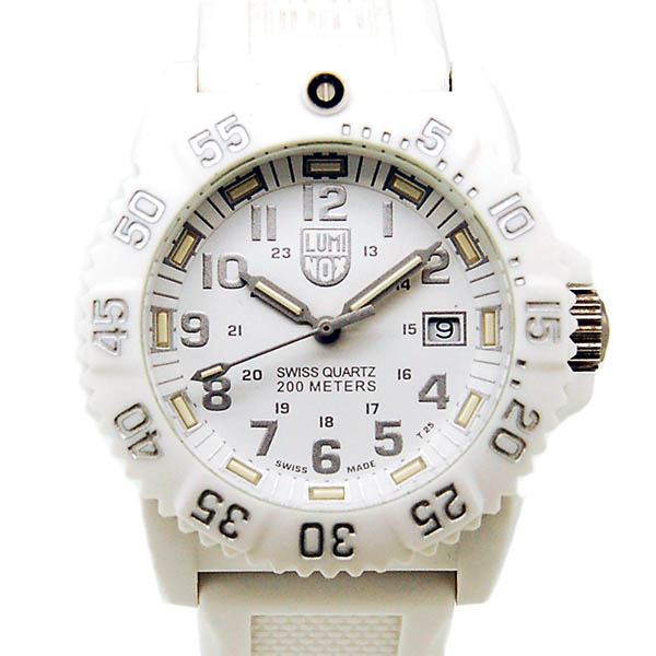 ルミノックス　LUMINOX　ネイビーシールズ 7050シリーズ 7057.WO　ホワイト　38mm　USED　中古