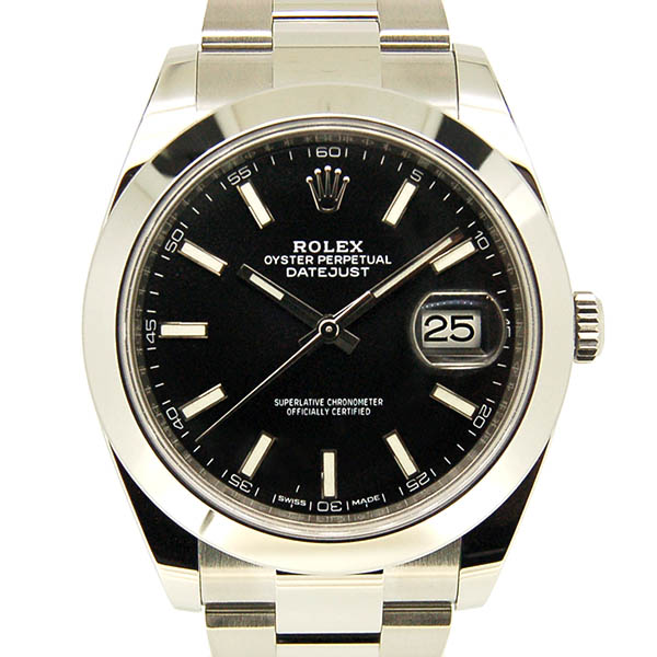 ロレックス　ROLEX　デイトジャスト41　126300　メンズ　ブラック　国内正規　未使用品