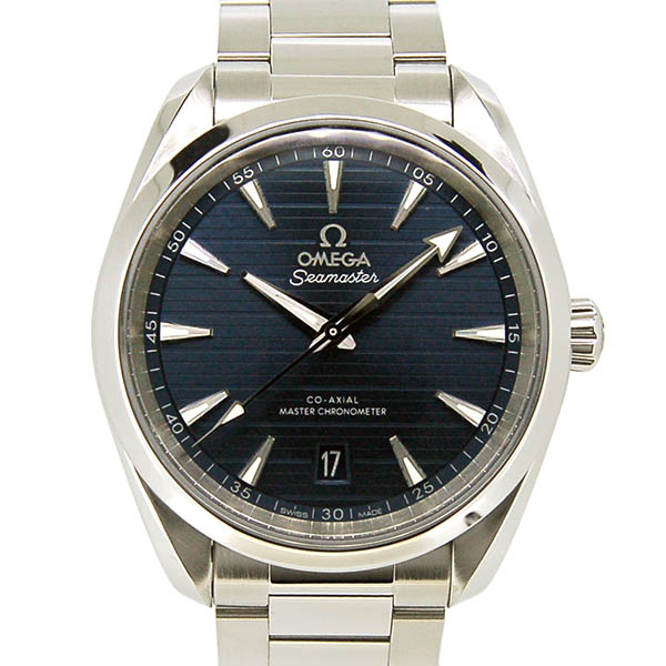 オメガ　OMEGA　シーマスター　アクアテラ　マスタークロノメーター　220.10.38.20.03.001　ブルー　USED　中古