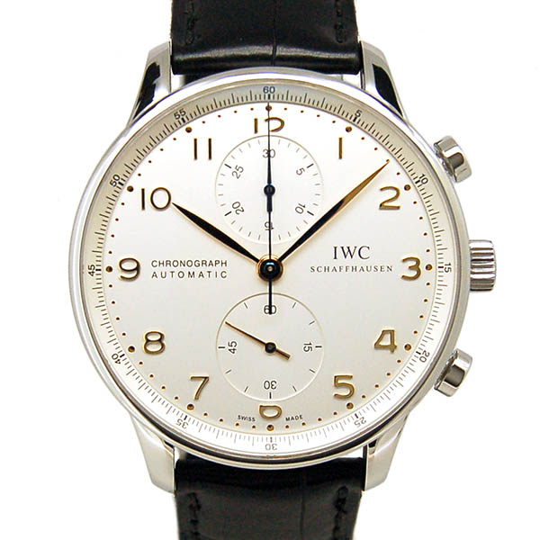 IWC　ポルトギーゼ　IW371445　シルバー　金針　Dバックル　自動巻　41mm　USED　中古
