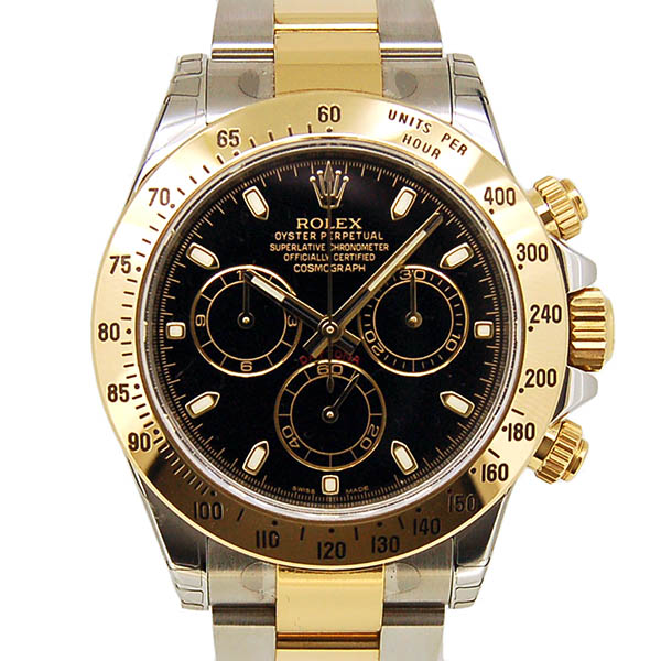 ロレックス　ROLEX　デイトナ　116523　ブラック　SS×YG　ランダム番　未使用品　