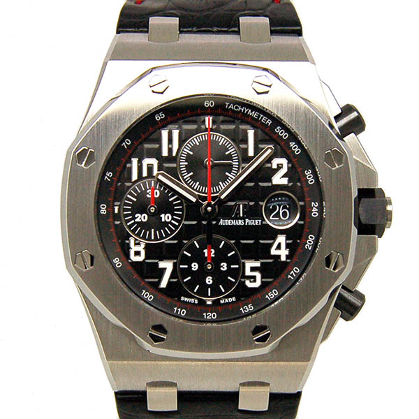 オーデマ・ピゲ　AUDEMARS PIGUET　ロイヤルオーク　オフショアクロノ　26470ST.OO.A101CR.01　革ベルト　ブラック　42mm　USED　中古