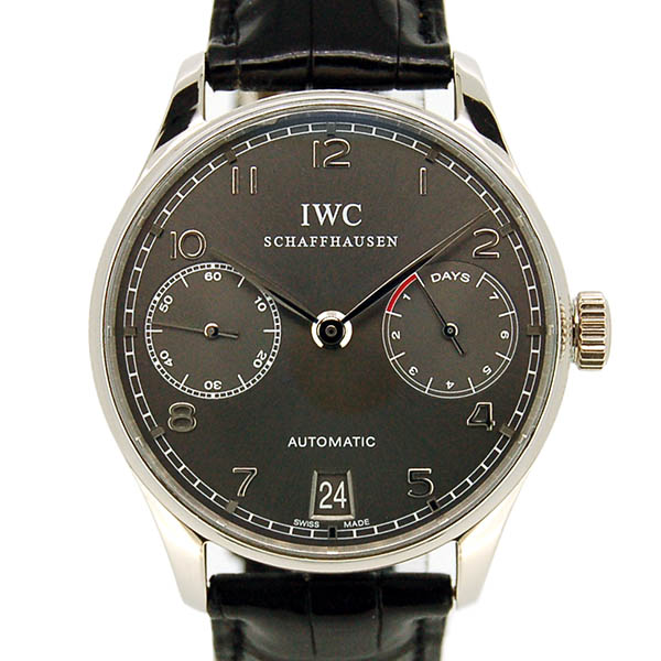 IWC　ポルトギーゼ　7デイズ　IW500106　18KWG　グレー　42.3mm　USED　中古