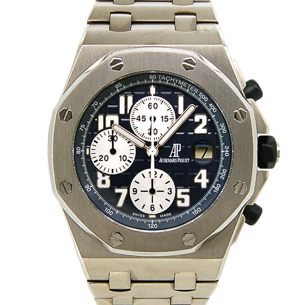 オーデマ・ピゲ　AUDEMARS PIGUET　ロイヤルオーク　オフショアクロノ　26170TI.OO.1000TI.04　チタン　ブルー　42mm　USED　中古
