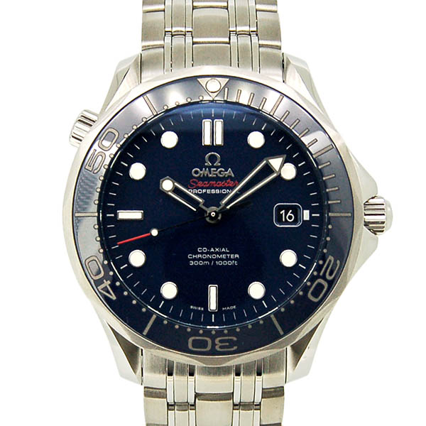 オメガ　OMEGA　シーマスター300　コーアクシャル　212.30.41.20.03.001　ブルー　41mm　未使用品