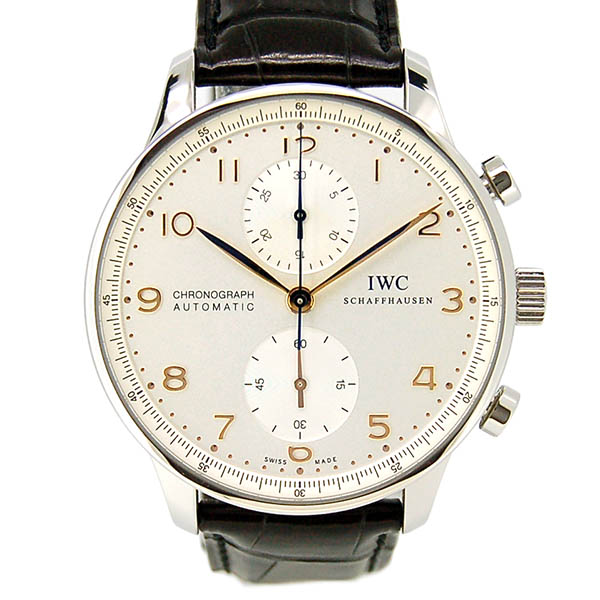 IWC　ポルトギーゼ　IW371445　シルバー　金針　Dバックル　自動巻　41mm　新品同様　USED　中古