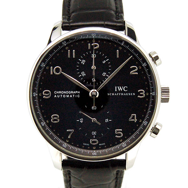 IWC　ポルトギーゼ　クロノグラフ　IW371447　ブラック　41mm　USED　中古