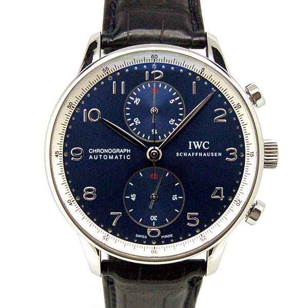 IWC　ポルトギーゼ クロノグラフ ローレウス　IW371432　ブルー　世界2000本限定　41mm　USED　中古
