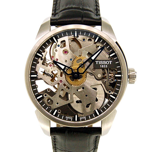 ティソ　TISSOT　T-コンプリカシオン　スケレッテ　T070.405.16.411.00　手巻き　43mm　USED　中古