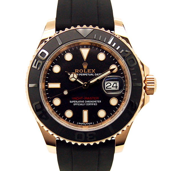 ロレックス　ROLEX　ヨットマスター40　Ref.116655　エバーローズゴールド　ブラック　ラバー　USED　中古
