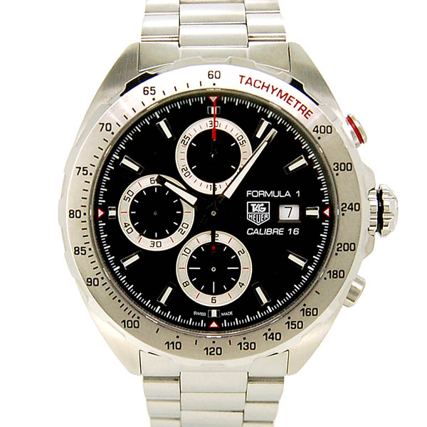 タグホイヤー　TAG HEUER　フォーミュラ1　クロノグラフ　CAZ2010.BA0876　ブラック　SS　44mm　USED　中古
