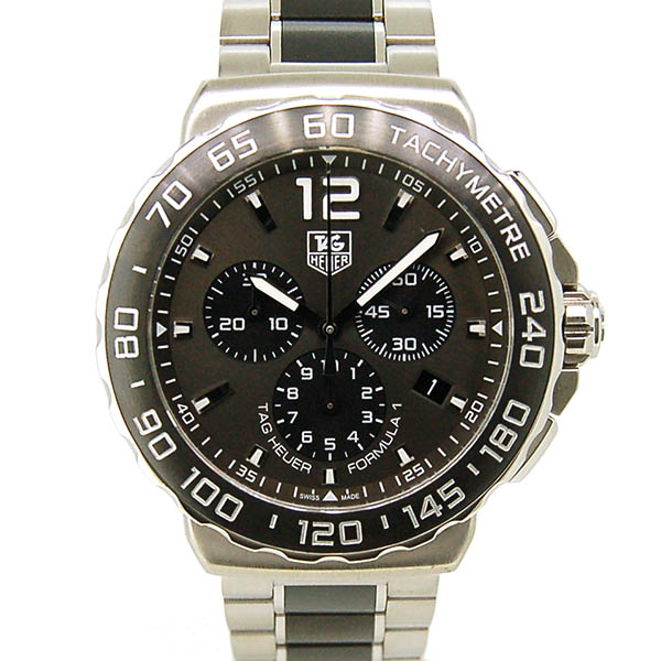 タグホイヤー　TAG HEUER　フォーミュラ1 クロノグラフ　グレー　CAU1115.BA0869　クォーツ　42mm　USED　中古