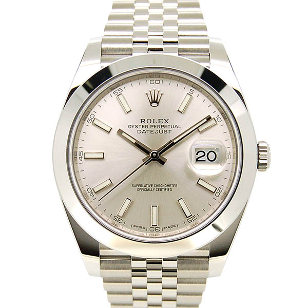 ロレックス　ROLEX　デイトジャスト41　126300　メンズ　シルバー　国内正規品　未使用品