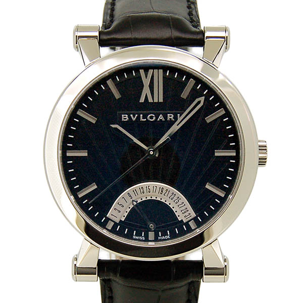 ブルガリ　BVLGARI　ソティリオ　ブルガリ　SB42BSLDR　ブラック　SS　USED　中古