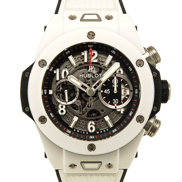 ウブロ　HUBLOT　ビッグバン ウニコ　411.HX.1170.RX　ホワイト　45mm　セラミック　USED　中古