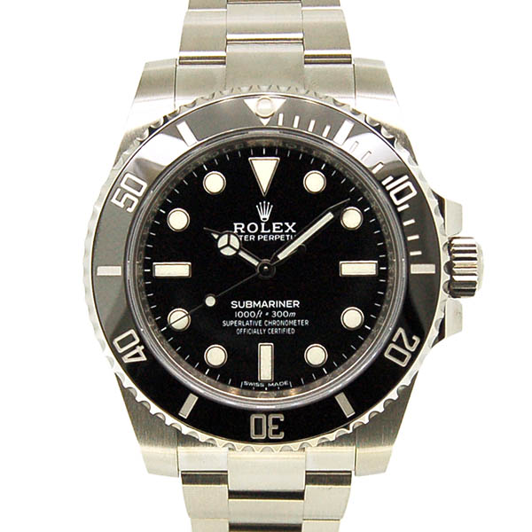 ロレックス　ROLEX　サブマリーナ　ノンデイト　114060　メンズ　SS　ブラック　ランダム番　国内正規品　未使用品