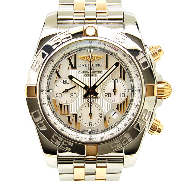 ブライトリング　BREITLING　クロノマット44　IB0110　ホワイトシェルローマ　44mm　USED　中古